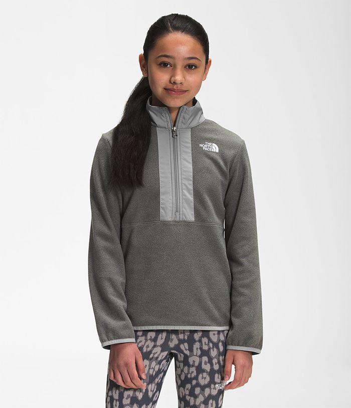 Chaqueta The North Face Niña Juventud Glacier ¼ Zip - Colombia UJLFWP483 - Gris